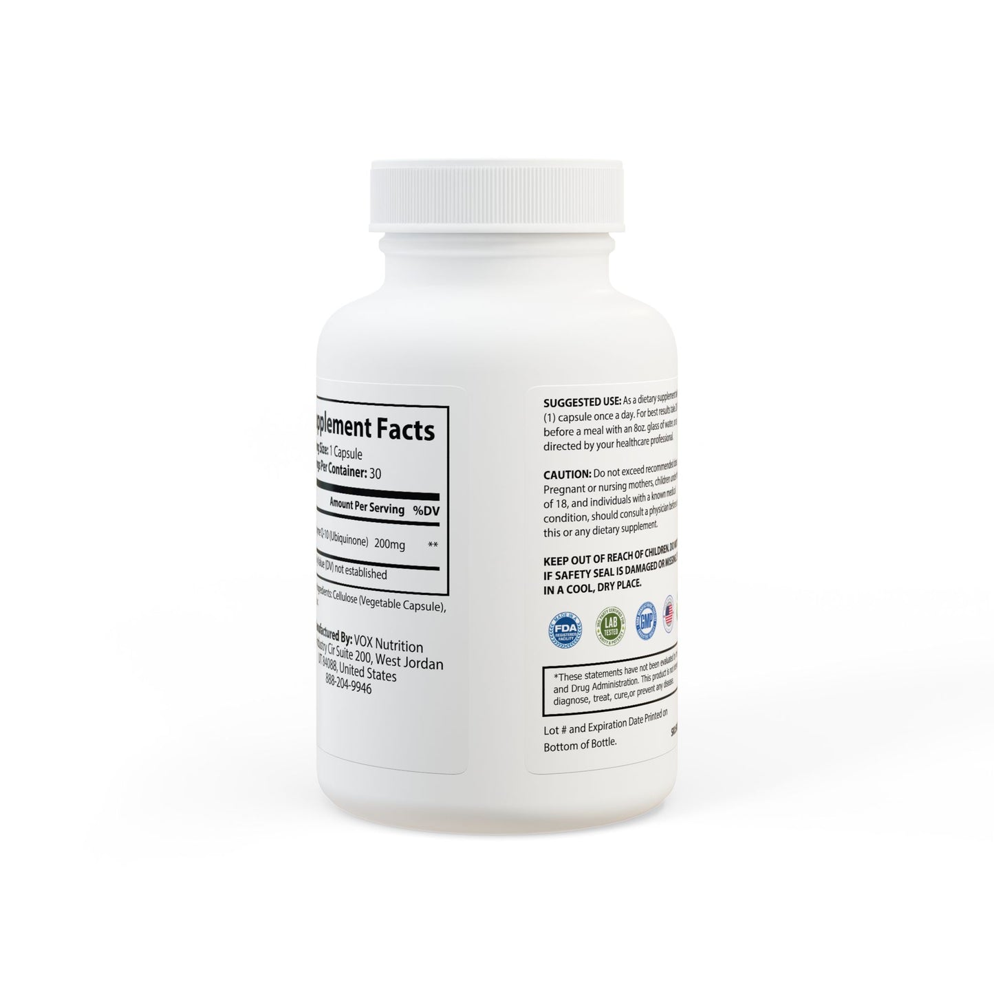 Heaven on Earth CoQ10 (Ubiquinone) Supplement (30 Capsules)