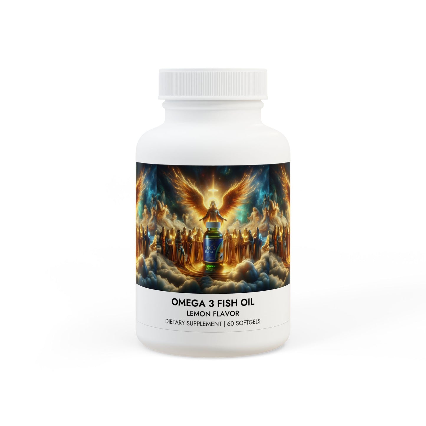 Heaven on Earth Omega 3 Fish Oil Supplement (60 Softgels)