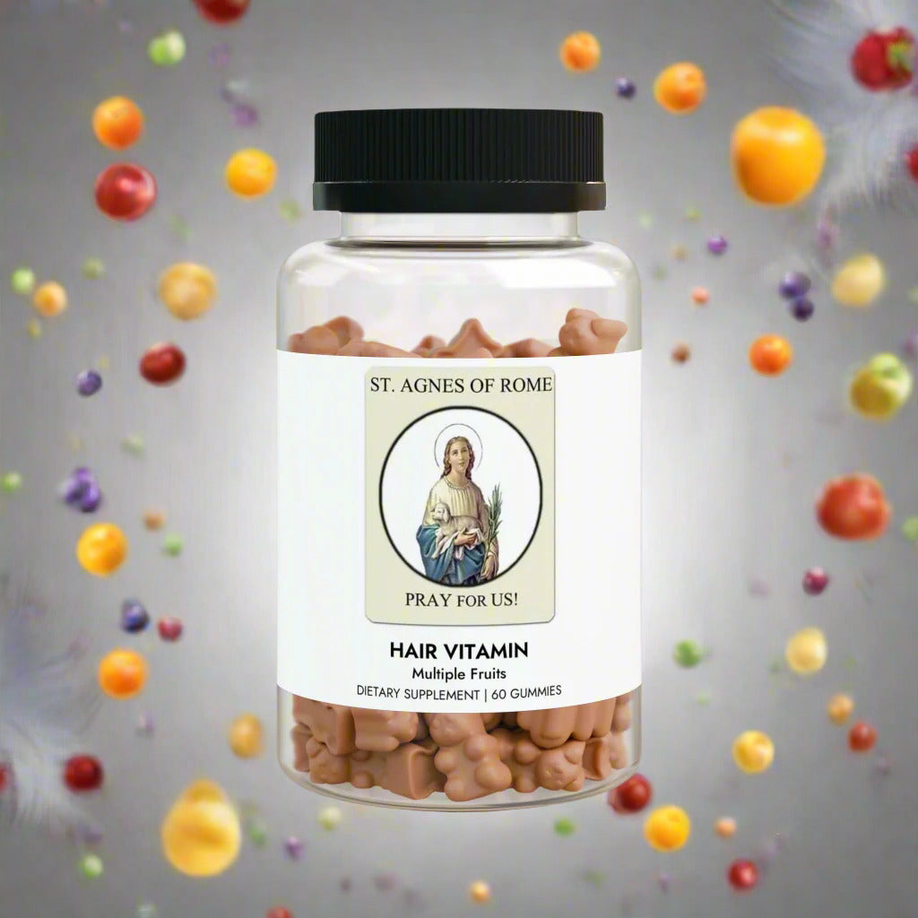 Saint Agnes of Rome Hair Vitamin Gummies (60 Gummies)