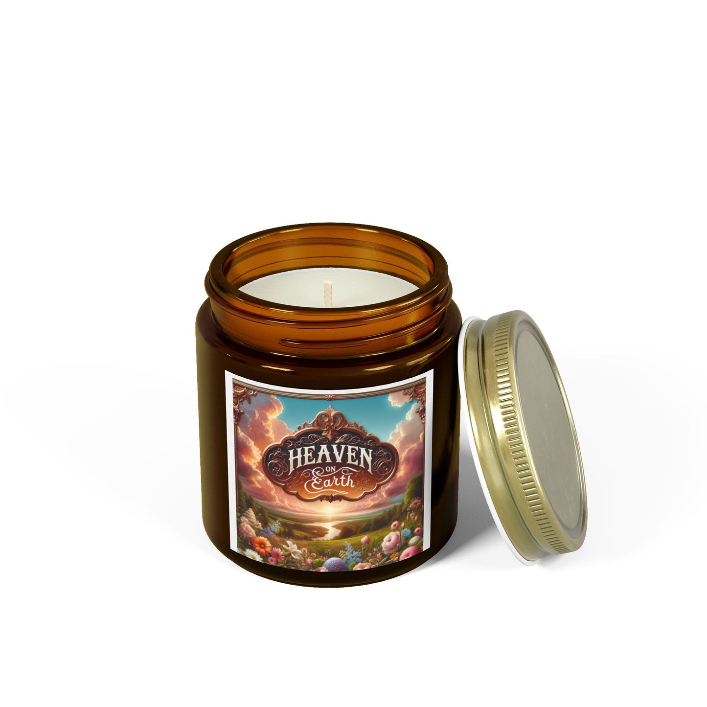 Heaven on Earth Scented Candles, Coconut Apricot Wax (4oz, 9oz)