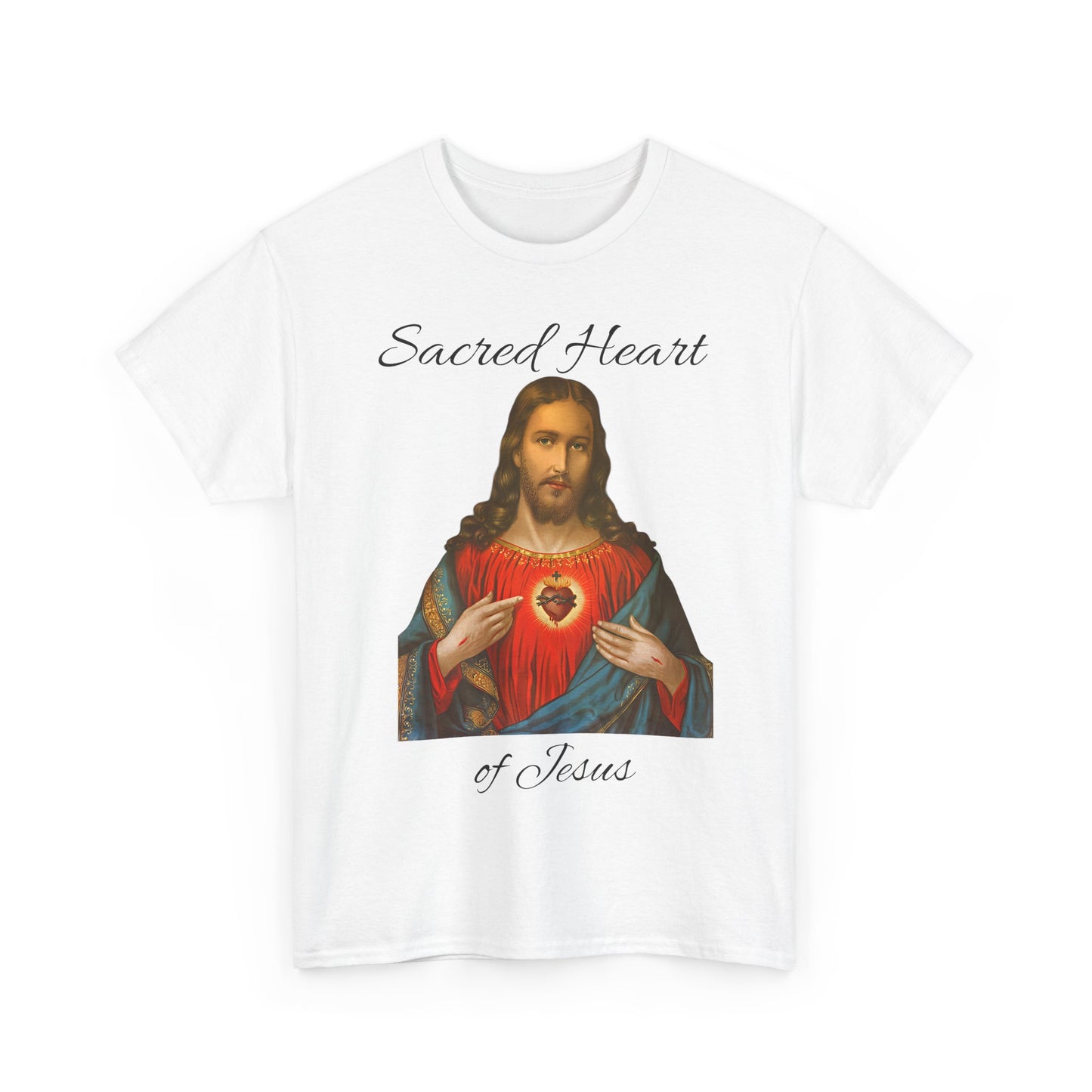 Sacred Heart of Jesus Unisex Heavy Cotton Tee