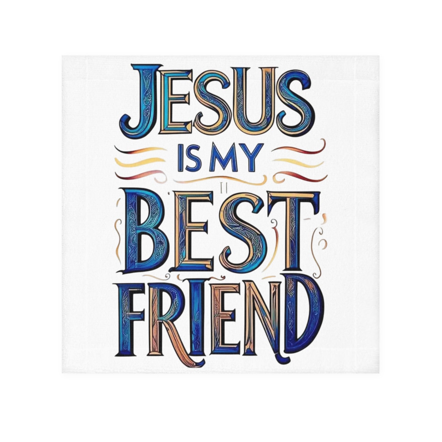 Jesus Is My Best Friend Face Towel