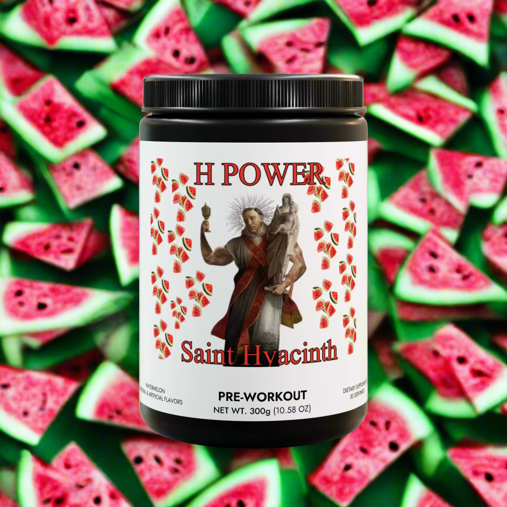 Saint Hyacinth weightlifting Pre-Workout Supplement, Watermelon (300g, 10.58oz)