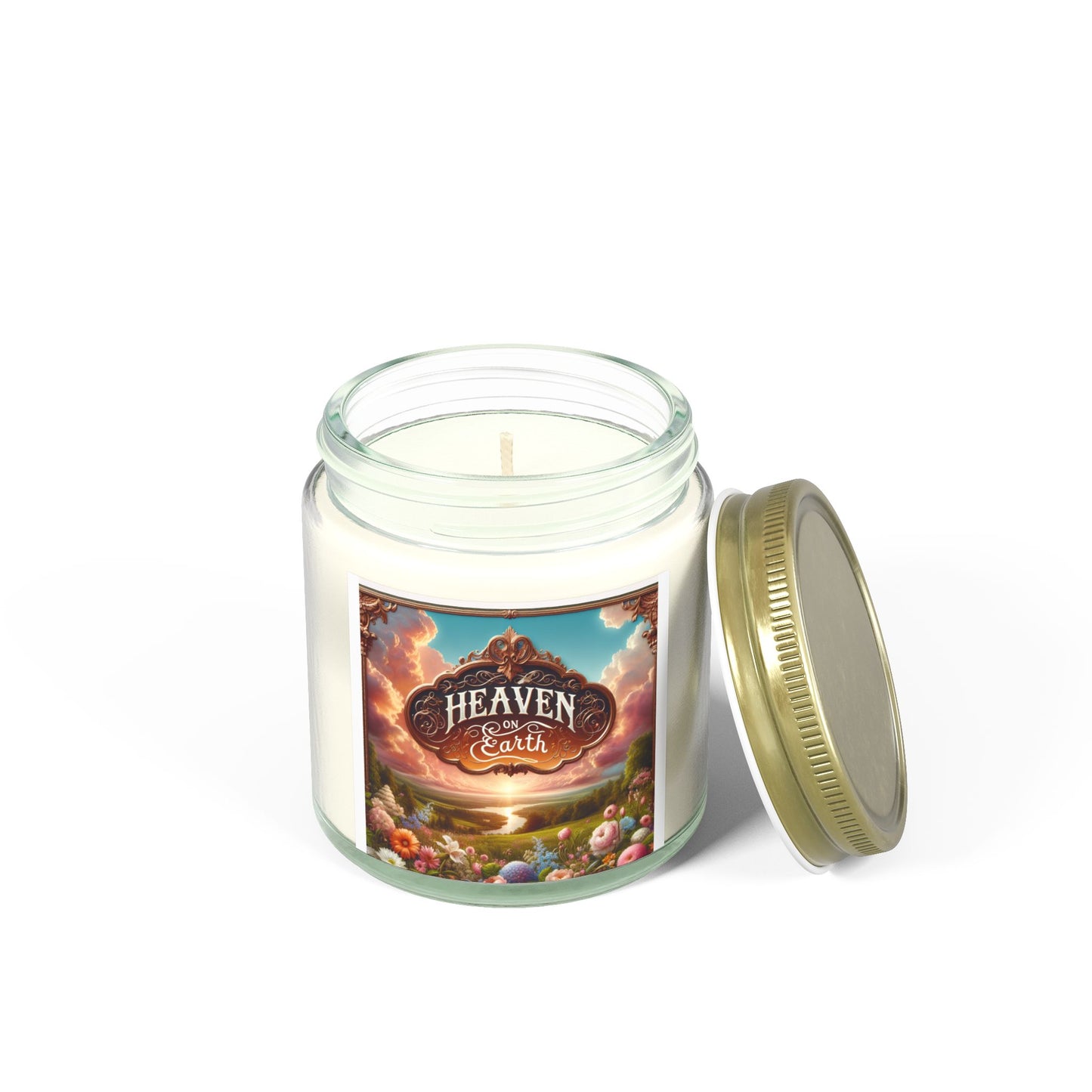 Heaven on Earth Scented Candles, Coconut Apricot Wax (4oz, 9oz)