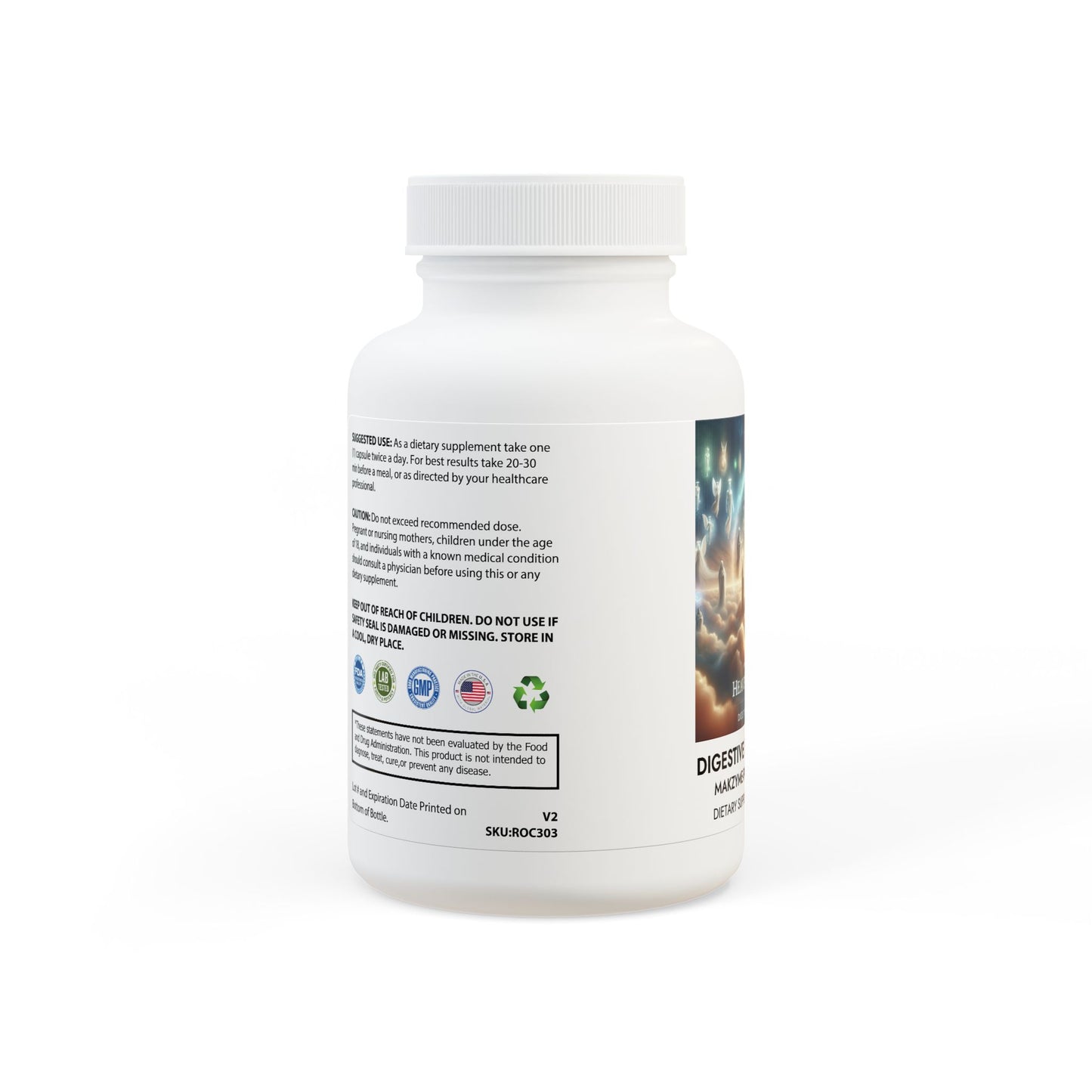 Heaven on Earth Digestive Enzyme Blend Supplement (60 Capsules)